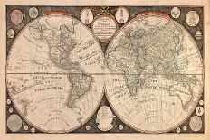 High-Quality Antique Map-megastocker-Premium Giclee Print