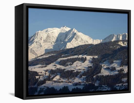 Megeve Ski Slopes, Mont-Blanc Mountain Range, Megeve, Haute-Savoie, French Alps, France, Europe-Godong-Framed Premier Image Canvas