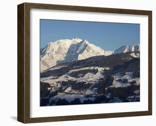 Megeve Ski Slopes, Mont-Blanc Mountain Range, Megeve, Haute-Savoie, French Alps, France, Europe-Godong-Framed Photographic Print