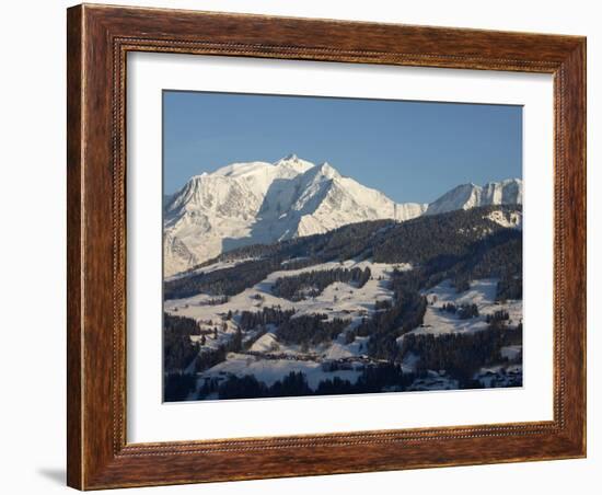 Megeve Ski Slopes, Mont-Blanc Mountain Range, Megeve, Haute-Savoie, French Alps, France, Europe-Godong-Framed Photographic Print