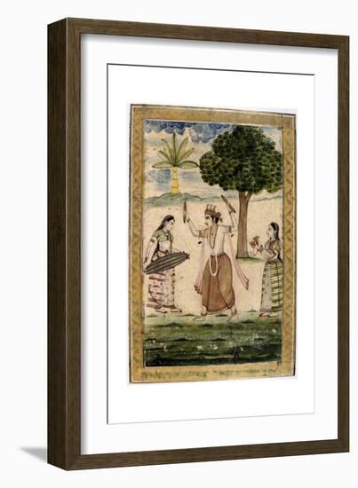 Megha Raga (Rainy Seaso), 19th Century-null-Framed Giclee Print