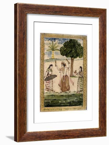 Megha Raga (Rainy Seaso), 19th Century-null-Framed Giclee Print