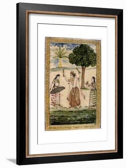 Megha Raga (Rainy Seaso), 19th Century-null-Framed Giclee Print