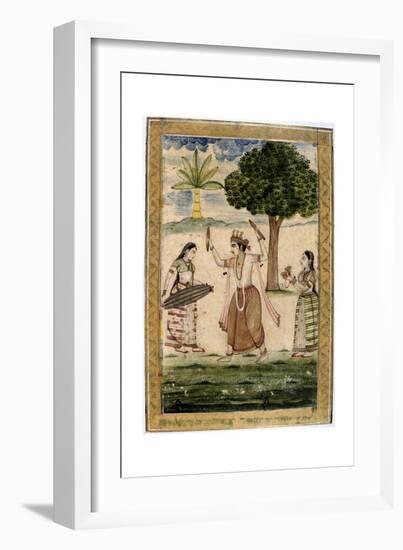 Megha Raga (Rainy Seaso), 19th Century-null-Framed Giclee Print