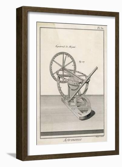 Megnie's Equatorial Telescope-Benard-Framed Premium Giclee Print