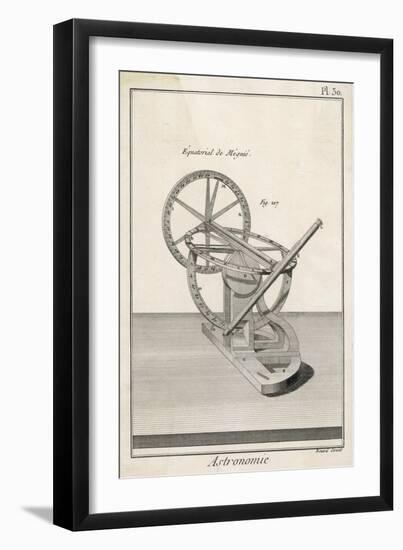 Megnie's Equatorial Telescope-Benard-Framed Premium Giclee Print