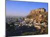 Meherangarh Fort on Hill Above Jodhpur, Rajasthan, India-Bruno Morandi-Mounted Photographic Print