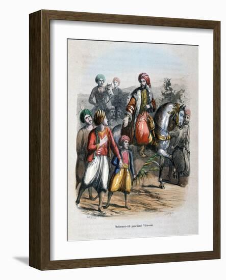 Mehmet Ali Proclaimed Viceroy, 1805-Jean Adolphe Beauce-Framed Giclee Print