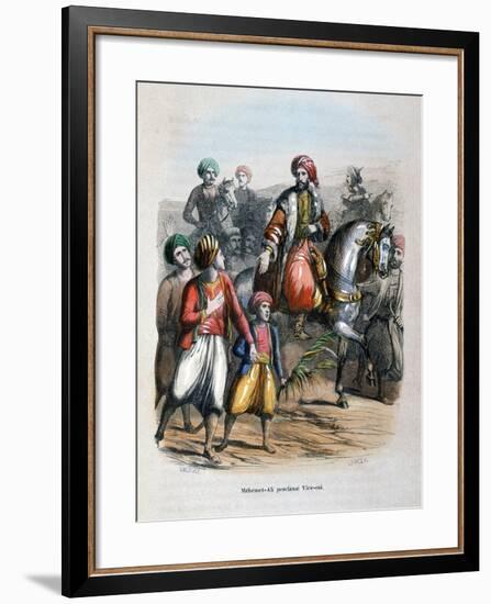 Mehmet Ali Proclaimed Viceroy, 1805-Jean Adolphe Beauce-Framed Giclee Print