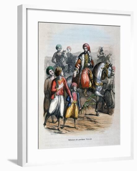 Mehmet Ali Proclaimed Viceroy, 1805-Jean Adolphe Beauce-Framed Giclee Print