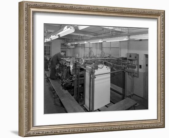 Meilhe Two Colour Printing Machine in Operation at a Printers, Mexborough, South Yorkshire, 1959-Michael Walters-Framed Photographic Print