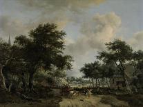 The Avenue At Middelharnis, 1689, Dutch School-Meindert Hobbema-Framed Giclee Print
