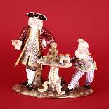 A Meissen Porcelain Group of the Quack Doctor and Harlequin, 19th Century-Meissen-Mounted Giclee Print