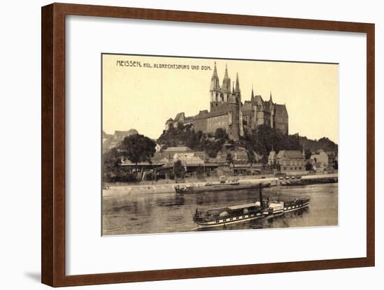 Meißen Sachsen, Kgl. Albrechtsburg, Dampfer Wettin-null-Framed Giclee Print