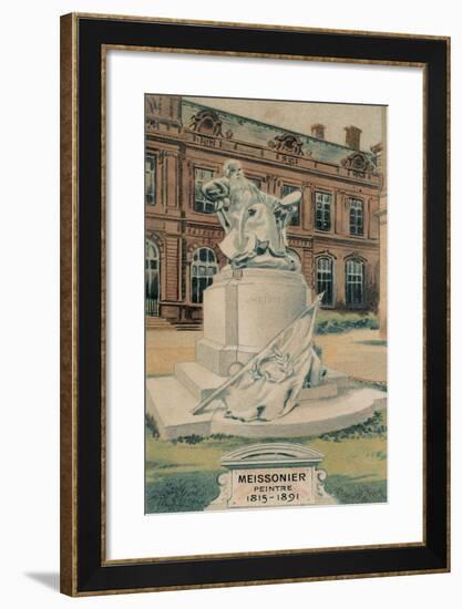 Meissonier, Peintre, 1815-1891, Erigee Au Jardin Du Louvre-null-Framed Giclee Print