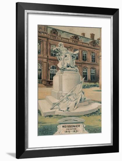 Meissonier, Peintre, 1815-1891, Erigee Au Jardin Du Louvre-null-Framed Giclee Print