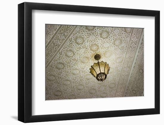 Meknes, Morocco Ceiling Lights Chandelier in Restaurant-Bill Bachmann-Framed Photographic Print