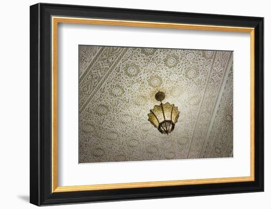 Meknes, Morocco Ceiling Lights Chandelier in Restaurant-Bill Bachmann-Framed Photographic Print