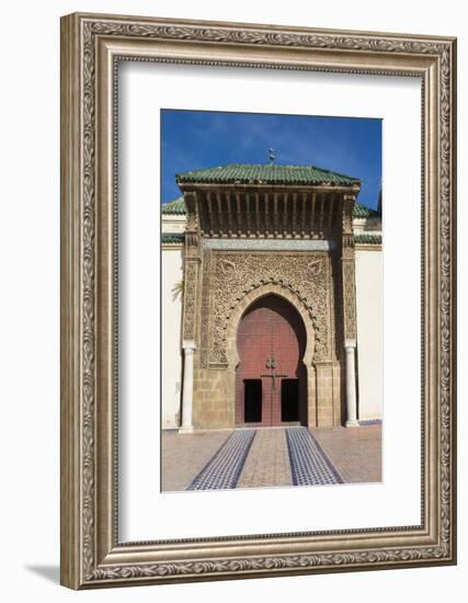 Meknes, Morocco, Exterior of Mausoleum of Mouley Idriss-Bill Bachmann-Framed Photographic Print