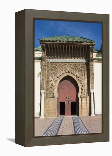 Meknes, Morocco, Exterior of Mausoleum of Mouley Idriss-Bill Bachmann-Framed Premier Image Canvas