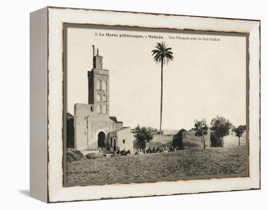 Meknes, Morocco - Mosque Close to the Mellah Gate-null-Framed Premier Image Canvas