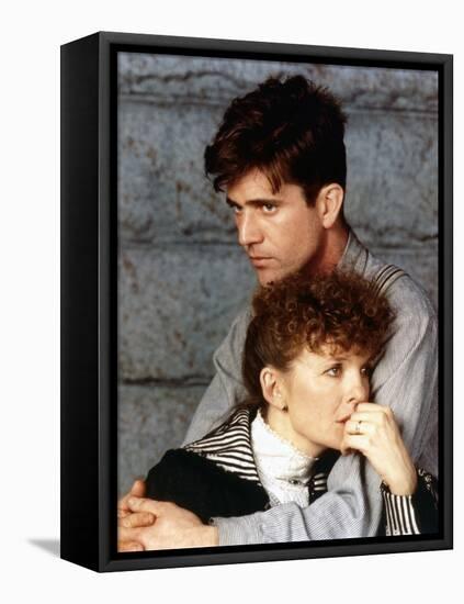 Mel Gibson and Diane Keaton MRS. SOFFEL, 1984 directed by GILLIAN ARMSTRONG (photo)-null-Framed Stretched Canvas