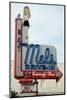 Mel's Diner sign, Hollywood, Los Angeles, California, USA-Natalie Tepper-Mounted Photo