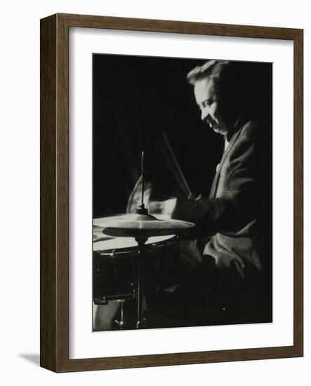 Mel Torme on the Drums at the Bristol Hippodrome, 1950S-Denis Williams-Framed Photographic Print