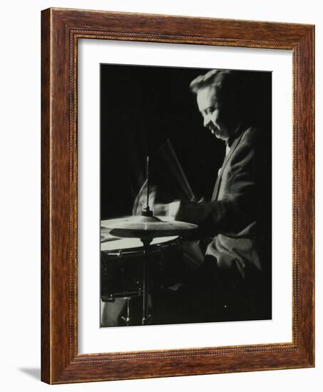 Mel Torme on the Drums at the Bristol Hippodrome, 1950S-Denis Williams-Framed Photographic Print