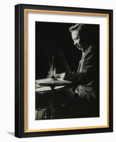 Mel Torme on the Drums at the Bristol Hippodrome, 1950S-Denis Williams-Framed Photographic Print