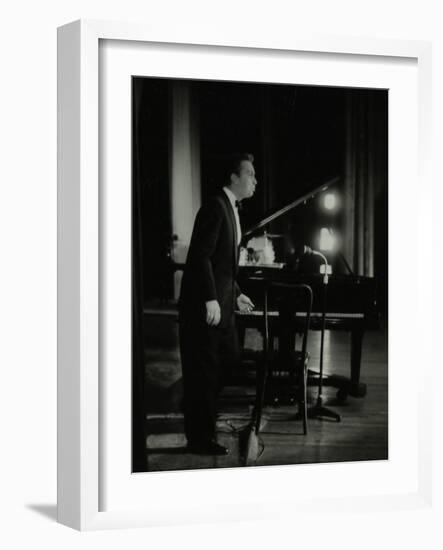 Mel Torme (Vocals) in Concert at the Bristol Hippodrome, 1950S-Denis Williams-Framed Photographic Print