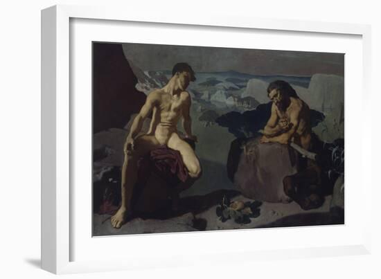 Melampus and the Centaur, 1919 (Oil on Canvas)-Glyn Warren Philpot-Framed Giclee Print