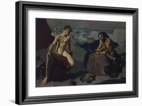 Melampus and the Centaur, 1919 (Oil on Canvas)-Glyn Warren Philpot-Framed Giclee Print