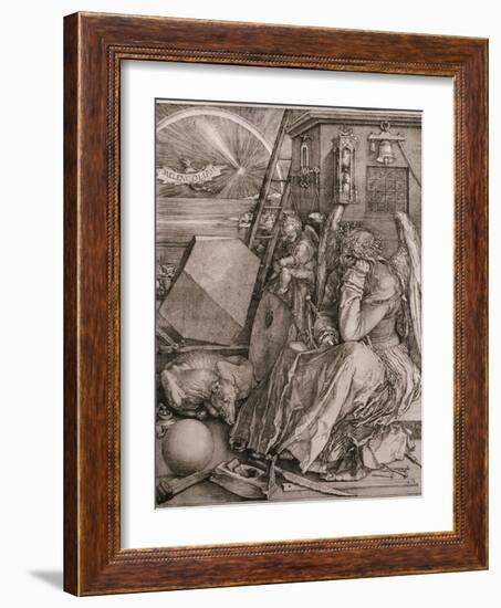 Melancholia, 1513-Albrecht Dürer-Framed Giclee Print