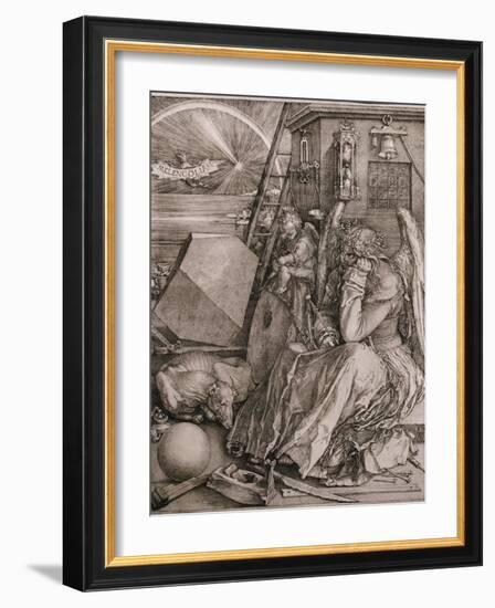 Melancholia, 1513-Albrecht Dürer-Framed Giclee Print