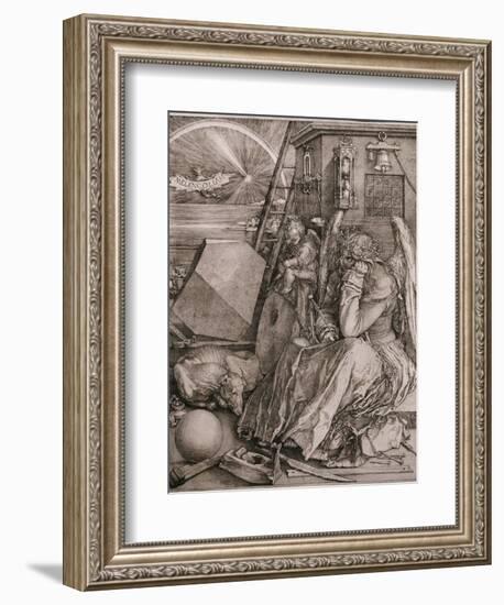 Melancholia, 1513-Albrecht Dürer-Framed Giclee Print