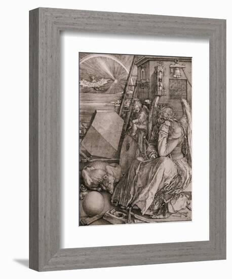 Melancholia, 1513-Albrecht Dürer-Framed Giclee Print