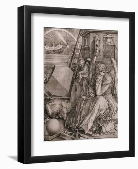 Melancholia, 1513-Albrecht Dürer-Framed Giclee Print