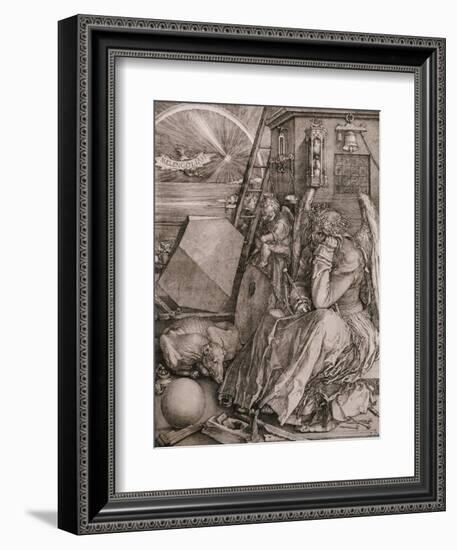 Melancholia, 1513-Albrecht Dürer-Framed Giclee Print