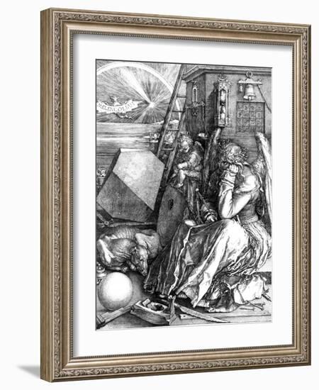 Melancholia, 1514-Albrecht Dürer-Framed Giclee Print