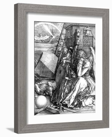 Melancholia, 1514-Albrecht Dürer-Framed Giclee Print