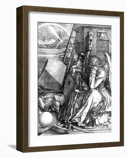 Melancholia, 1514-Albrecht Dürer-Framed Giclee Print