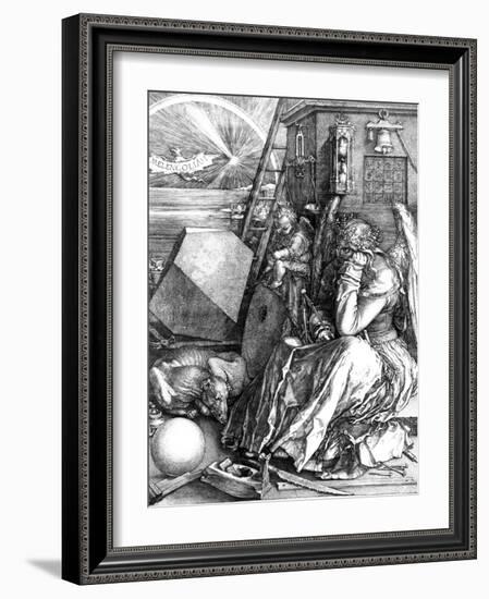 Melancholia, 1514-Albrecht Dürer-Framed Giclee Print