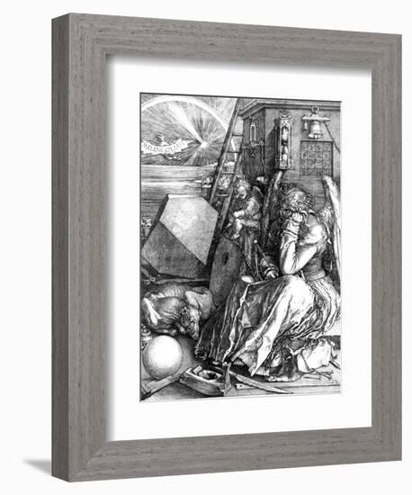 Melancholia, 1514-Albrecht Dürer-Framed Premium Giclee Print