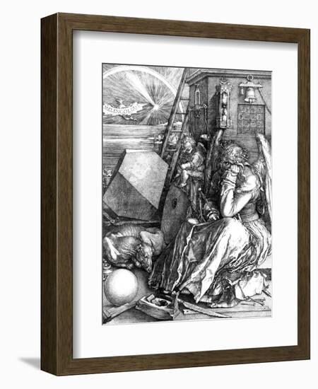 Melancholia, 1514-Albrecht Dürer-Framed Premium Giclee Print