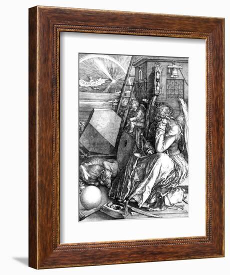Melancholia, 1514-Albrecht Dürer-Framed Premium Giclee Print