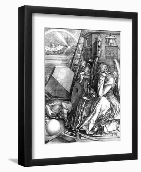 Melancholia, 1514-Albrecht Dürer-Framed Premium Giclee Print