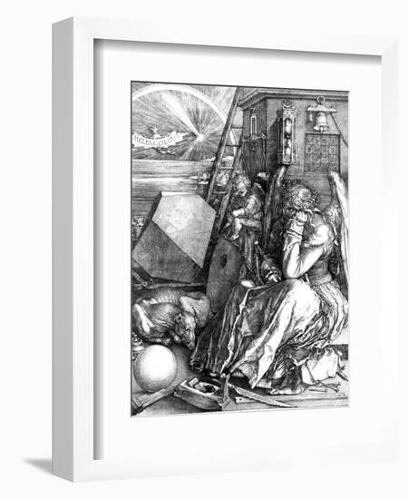 Melancholia, 1514-Albrecht Dürer-Framed Premium Giclee Print