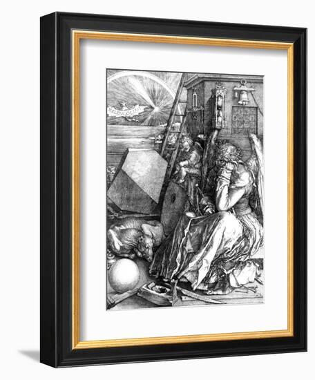 Melancholia, 1514-Albrecht Dürer-Framed Premium Giclee Print