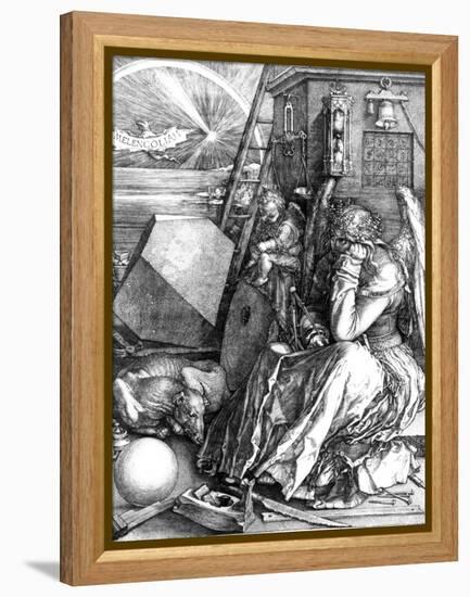 Melancholia, 1514-Albrecht Dürer-Framed Premier Image Canvas